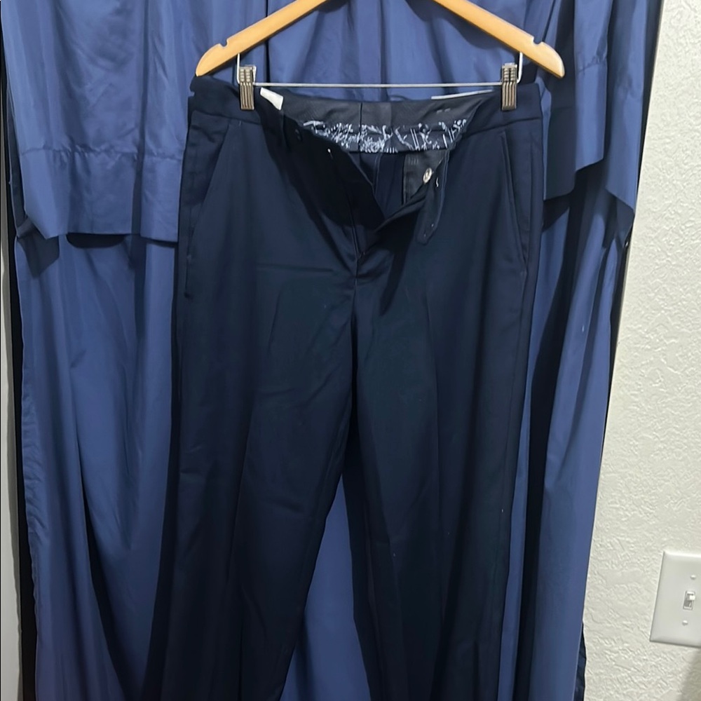 Nautica Blue Dress Pants Classic Straight-Leg